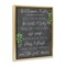 Stupell Industries Bathroom Rules with Greenery Framed Floater Canvas Wall Art Design by Kim Allen